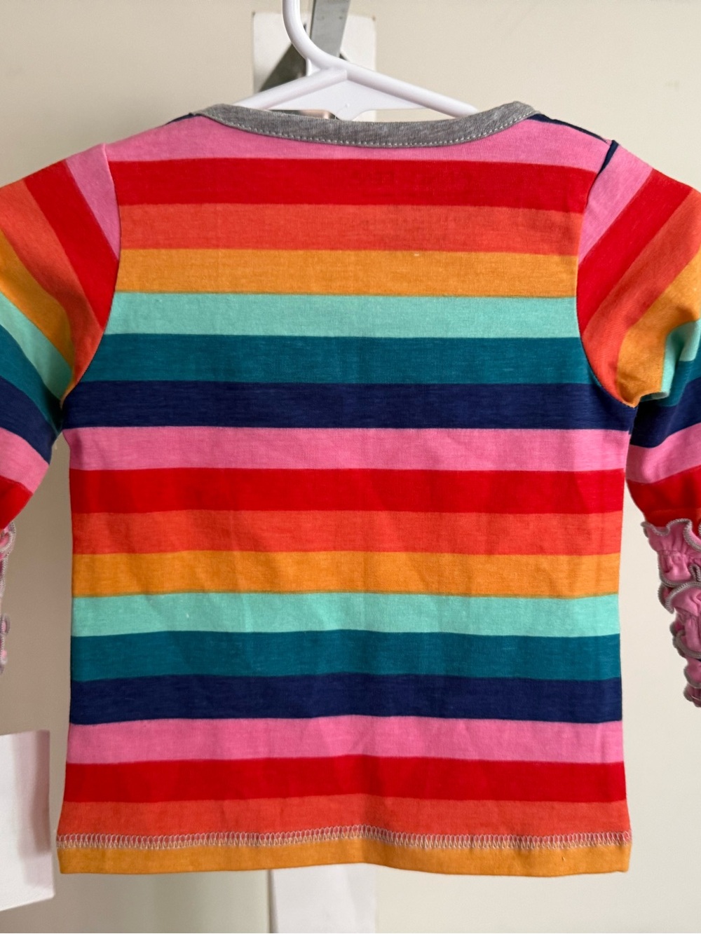 NWT Ann Loren Rainbow Striped Shirt - Picture 5 of 7